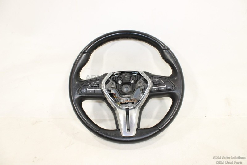 2017-2022 INFINITI Q60 Multifunction Steering Wheel OEM / Black / Leather