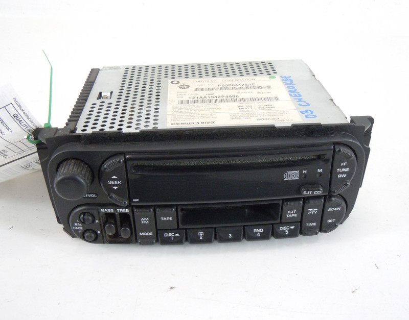 02-04 Jeep Grand Cherokee AM FM Radio CD Cassette Player Receiver OEM ID RBP