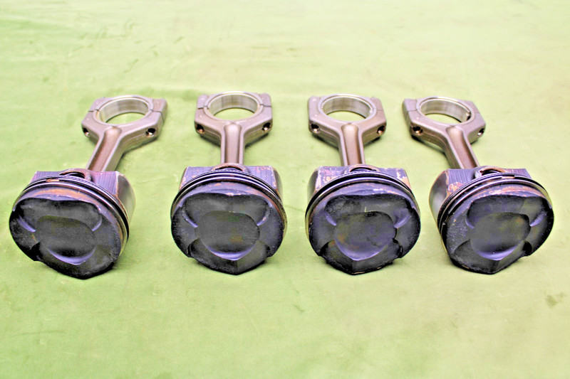 BMW F30 F32 F22 F10 N20 2.0L Turbo SET 4 Piston Engine Connecting Rods OEM 90K
