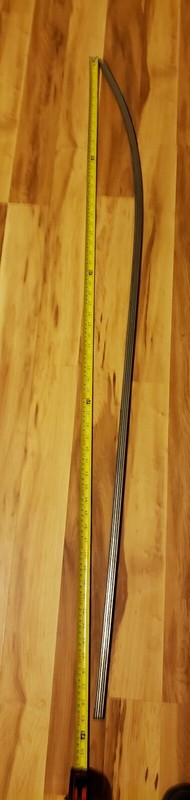 1940 Ford Deluxe 4-Door Original/Used Quarter Trim Moldings 59"