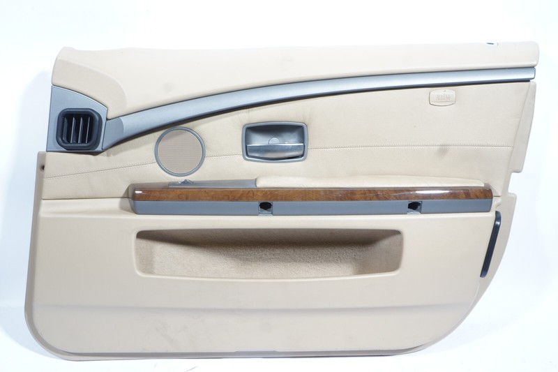 2002-2008 BMW 745I E65 FRONT RIGTH PASSENGER SIDE DOOR INTERIOR PANEL BEIGE OEM