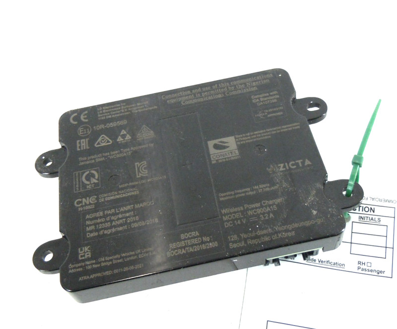 2024 24 Cadillac XT6 Wireless Phone Charger Charging Control Module OEM 13547616