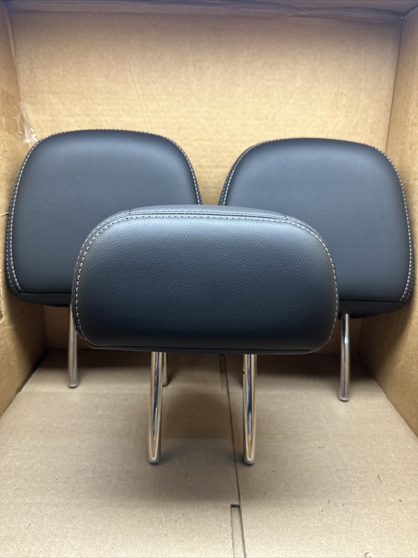 2015-2021 Nissan Murano Rear Seat 2nd Row Head Rests Set of 3 Black Used OEM