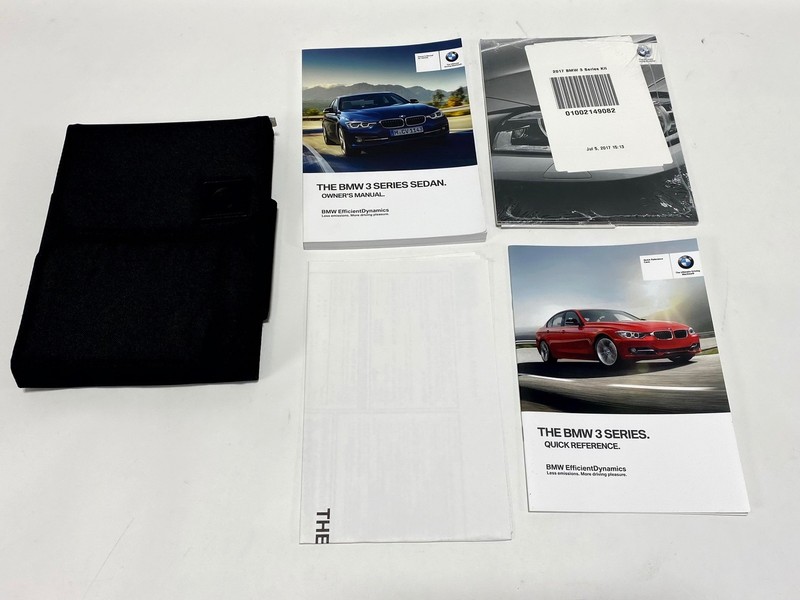 17 2017 BMW SERIES 3 320i F30 QUICK REFERENCE GUIDE OWNER MANUAL BOOK & CASE OEM