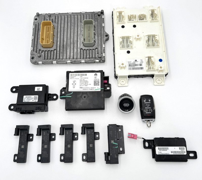 ✅19-2026 RAM 1500 5th Gen OEM SET ENGINE CONTROLLER BODY MODULE IGNITION SWITCH