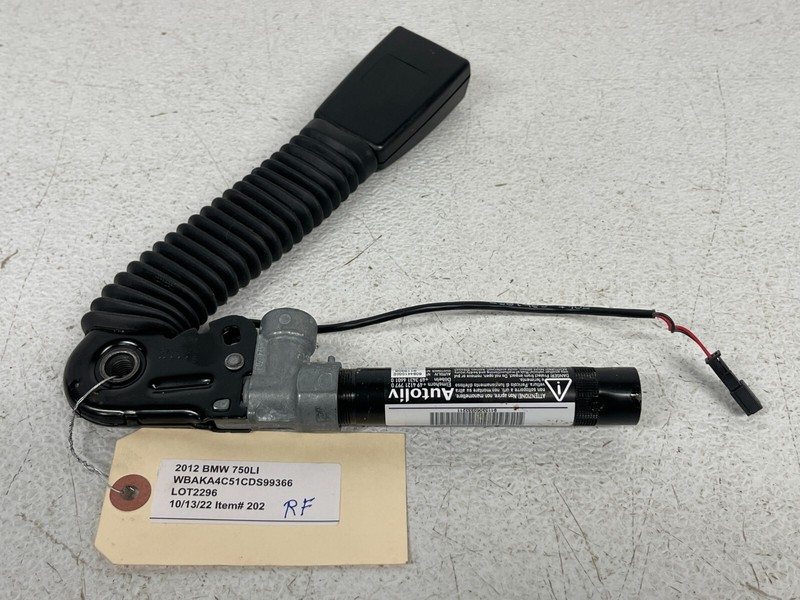 ⭐2009-2015 BMW 7-SERIES FRONT RIGHT PASS SEAT BELT BUCKLE LATCH ASSY OEM LOT2296