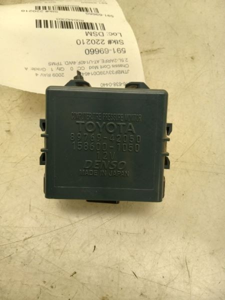 09-12 TOYOTA RAV4 2.5L 4WD AT CHASSIS ECM TPMS CONTROL MODULE ASSEMBLY