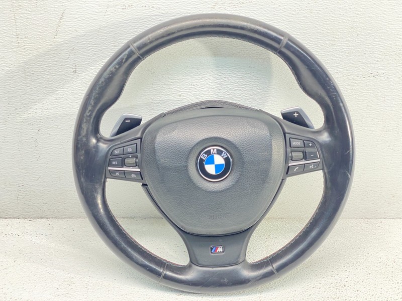 11-16 BMW F10 M5 Leather Heated Steering Wheel w/ Paddle Shifter Complete! OEM✅