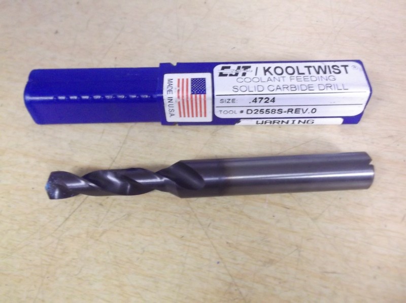 CJT KoolTwist D2558S-Rev.0 Coolant Feeding Solid Carbide Drill .4724