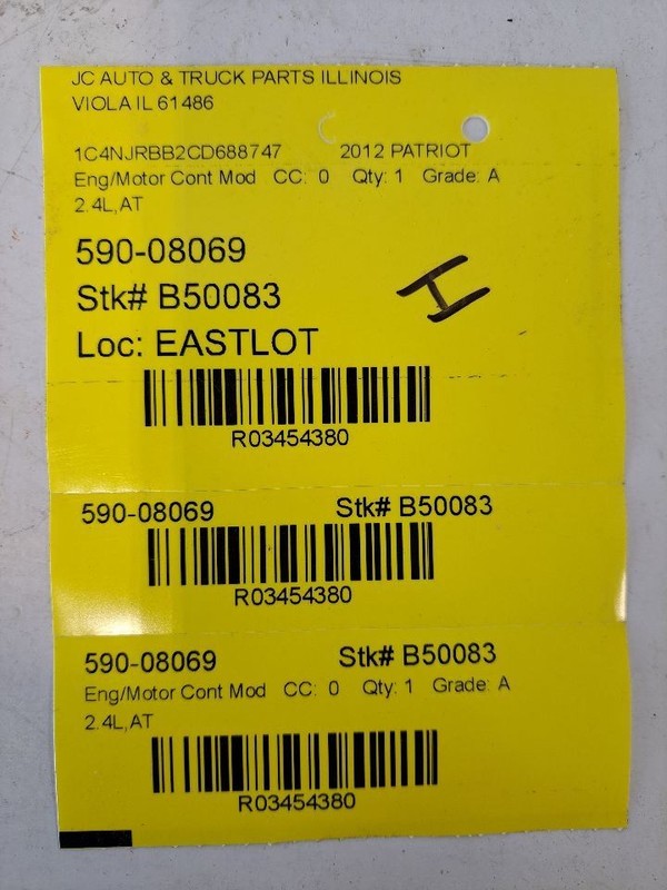 Engine ECM Electronic Control Module Fits 12 COMPASS 3454380