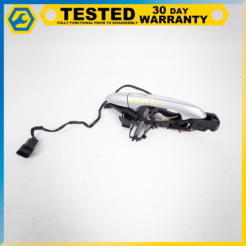 10-19 JAGUAR XJ REAR RIGHT SIDE OUTER DOOR HANDLE W/KEYLESS GO SILVER OEM