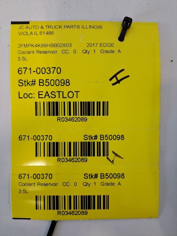 Coolant Reservoir Turbo Fits 15-23 EDGE 3462089