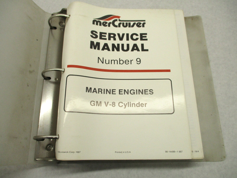 90-14499-1 887 MerCruiser Service Repair Manual 9 GM V-8 Marine Engines 1987-88