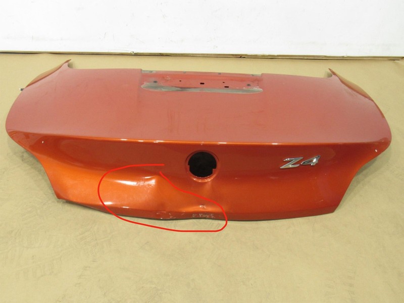 09-16 BMW Z4 E89 2016 Rear Trunk Lid Hatch Shell Cover Panel :A