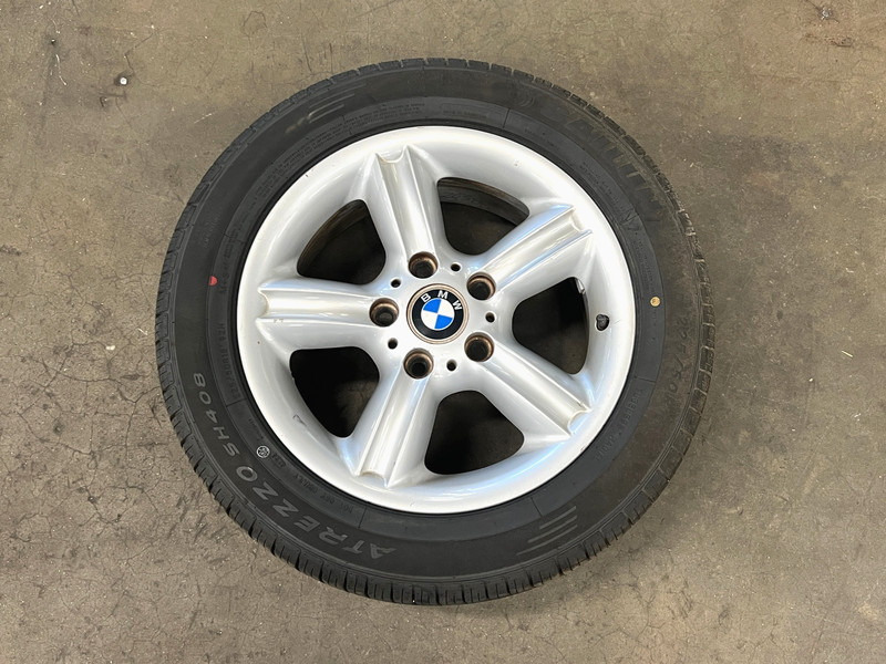 ⭐1996-2002 BMW Z3 WHEEL RIM TIRE DONUT 225/50/16 7X16 SILVER 5 SPOKE OEM LOT2658