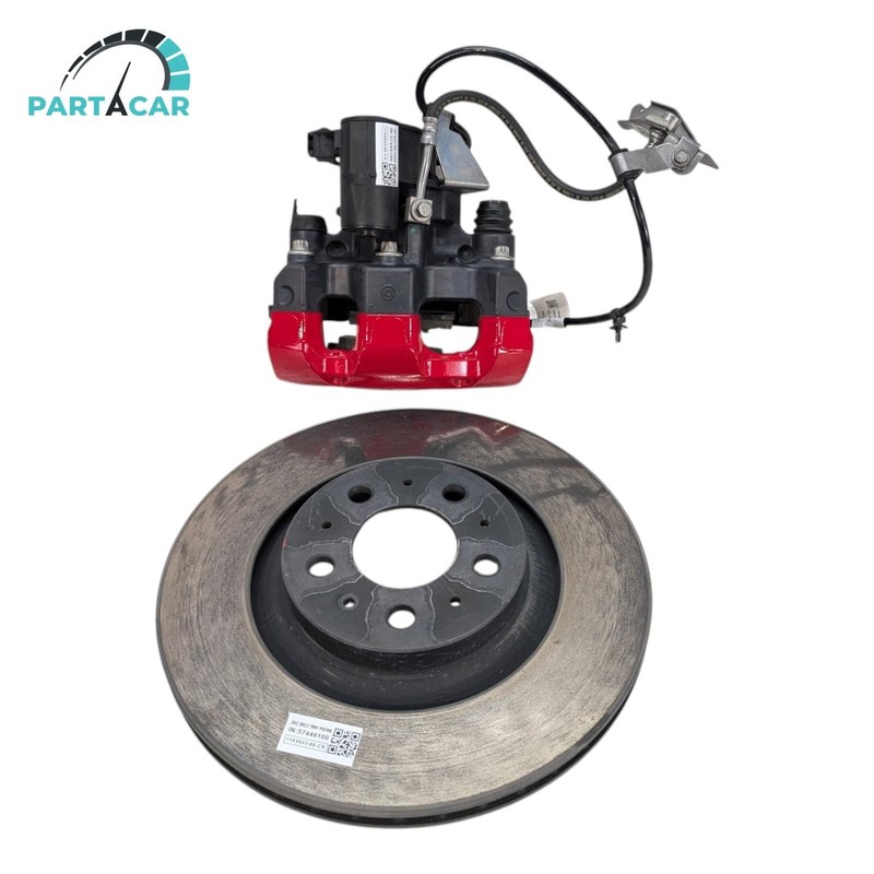 2020-2023 Tesla Model Y Performance Red Rear Left Brake Caliper & Disc Assy OEM