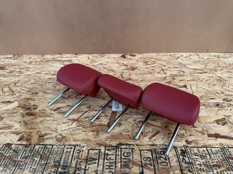 GENESIS GV70 22-26 OEM REAR LEFT RIGHT CENTER SEAT HEADREST HEADRESTS (RED)