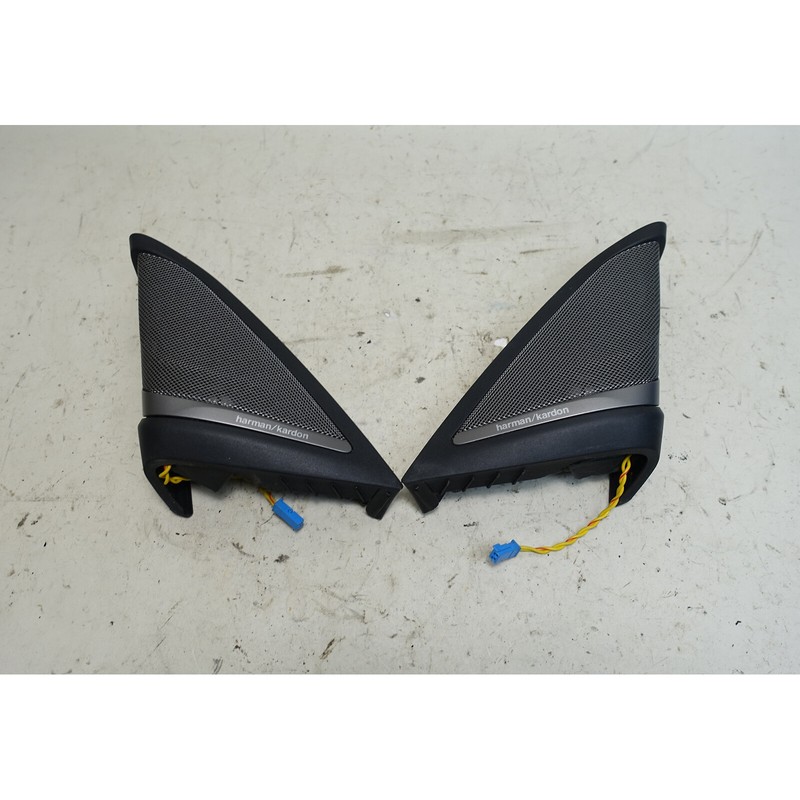 17-23 BMW G30 5-Series F90 Front A-Pillar Tweeter Speakers w/ Housings HKSS OE