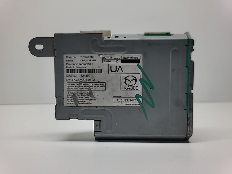 TK7866DRX | 2016 - 18 Mazda Satellite Radio Control Receiver OEM | CR-LM75E2JM