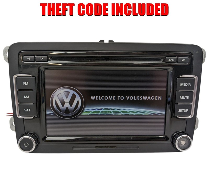 10 11 12 Volkswagen Jetta Passat Golf GTI EOS Beetle Radio Stereo 6 CD W/CODE