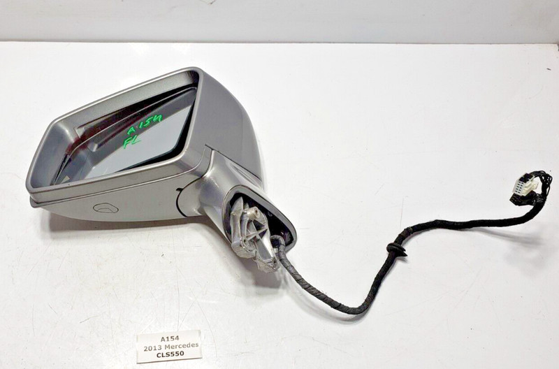 ✅ 12-18 OEM Mercedes C218 CLS550 Front Left Driver Side Rear View Mirror Silver