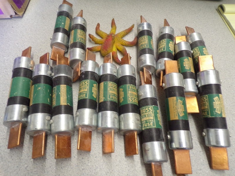 Buss NON100 One Time Fuses, Lot of 15 *FREE SHIPPING*