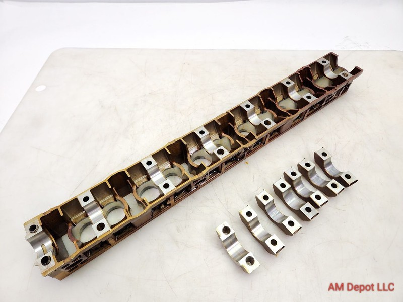 2004 BMW 330ci 325ci 325i 330i E46 M54 Exhaust Camshaft Bearing Ledge With Caps