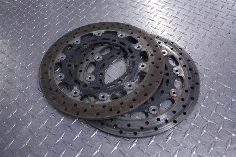 2001 YAMAHA YZF 600 R FRONT BRAKE ROTORS DISCS PAIR 2 OEM YZF600 R6 01