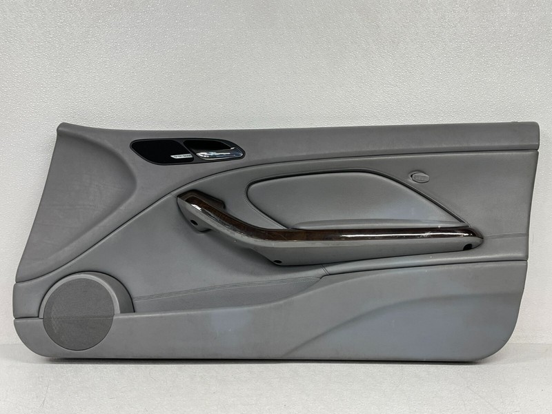 ⭐01-06 BMW 325CI 330CI E46 FRON RIGHT PASS/ DOOR PANEL GRAY LEATHER OEM LOT2311