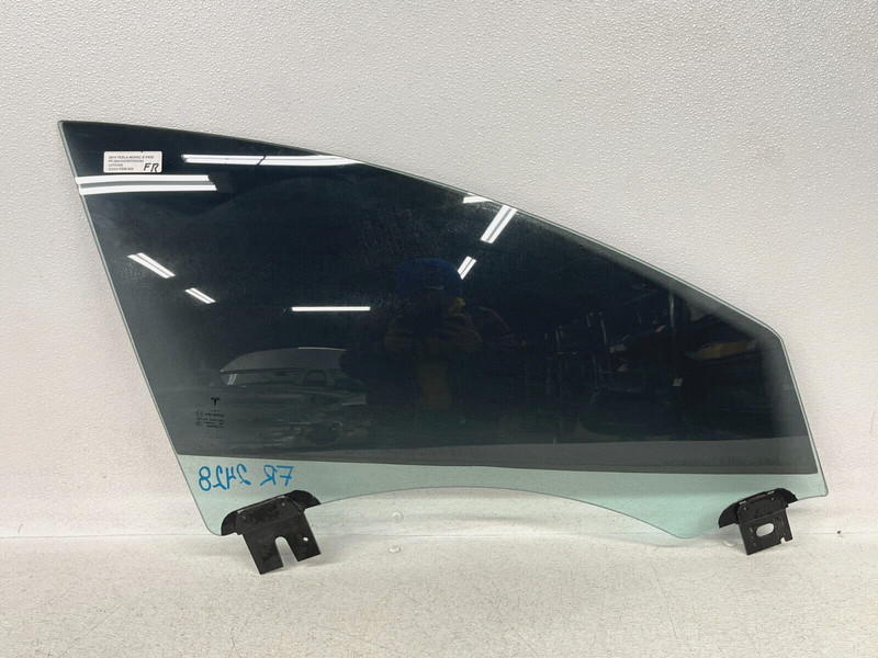 ⭐2012-2020 TESLA MODEL S FRONT RIGHT PASS DOOR WINDOW GLASS PANEL OEM LOT2428