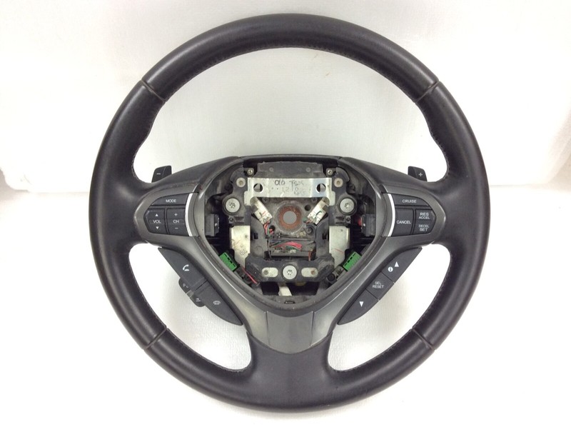 09-12 Acura TSX Steering Wheel Black Leather Used OEM