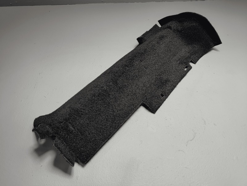 2012-2018 Tesla Model S Rear Right Trunk Frame Rail Carpet Cover Trim OEM