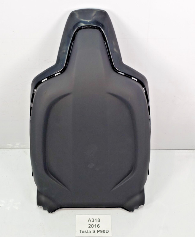 ✅ 16-20 OEM Tesla S Front Left Driver Seat Upper Back Trim Cover Black NOTE*