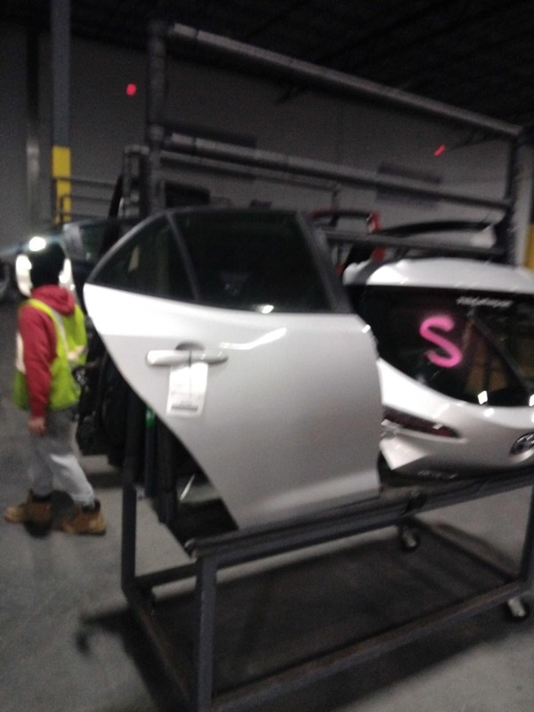 2019 Toyota Corolla Rear Right Door Silver 699850, 96K Miles, Used