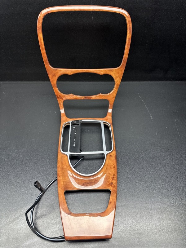 03-04 MERCEDES SL500 CENTER CONSOLE TRIM BEZEL WOOD OEM A2306801539 SHIFTER