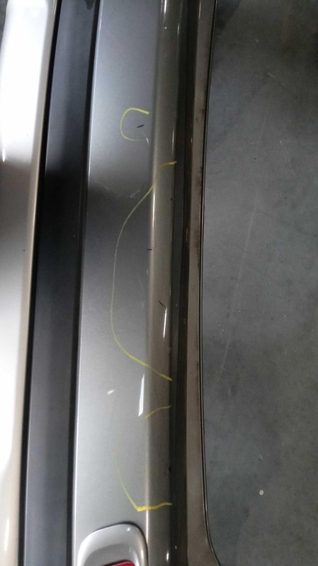 2015 Mitsubishi Outlander Grey Rear Bumper Assembly OEM 6410C519 6410C568