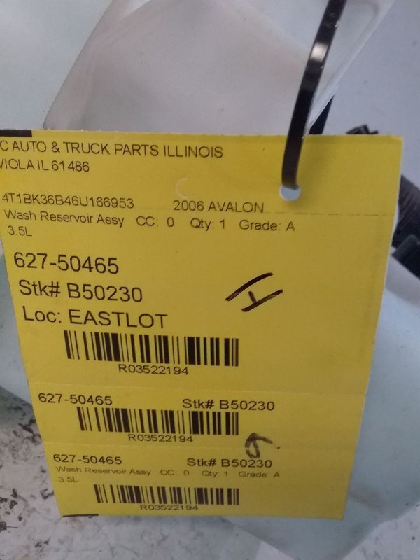 Wash Reservoir Fits 05-12 AVALON 3522194