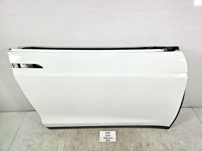 ✅ 16-20 OEM Tesla Model X Front Right Passenger Door Shell Panel White PBCW *