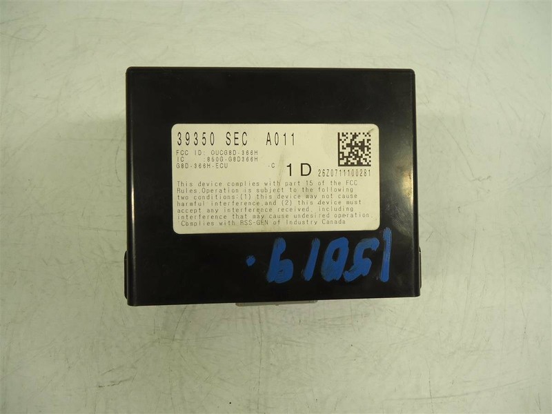 07 08 Acura Tsx Tpms Tire Pressure Monitor Control Unit 39350-Sec-A01 Oem