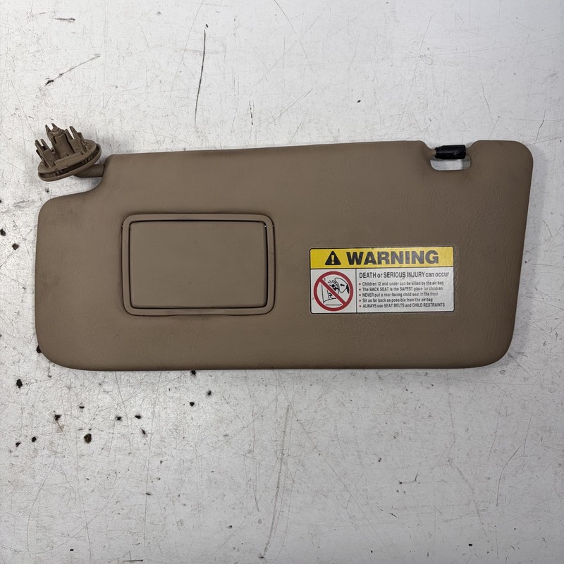 02-04 Honda CR-V Left Sun Visor Beige 83280-S9A-A02ZB OEM