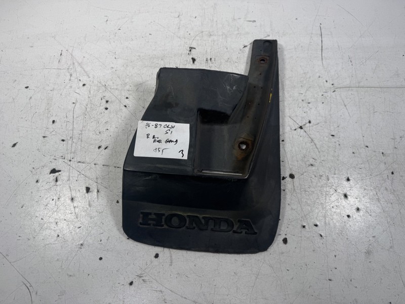 86-87 Honda CRX SI Right Rear Mud Guard OEM
