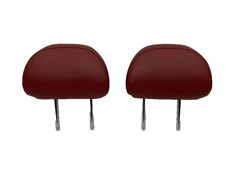 21-24 KIA K5 GT LINE 2ND ROW REAR LEFT & RIGHT HEADRESTS RED OEM A0.64