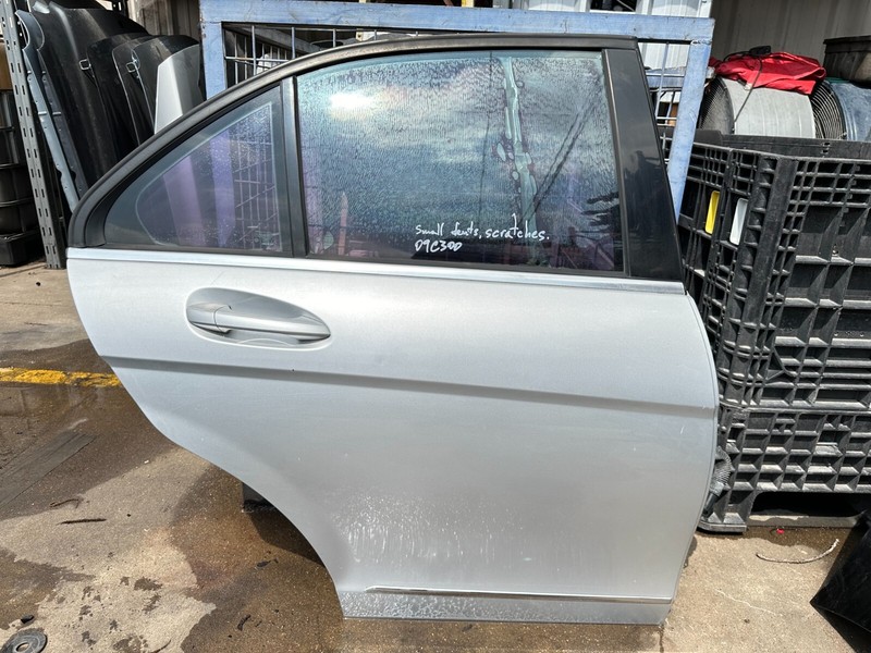 08-14 Mercedes C-class W204 sedan REAR RIGHT DOOR SHELL Gray OEM