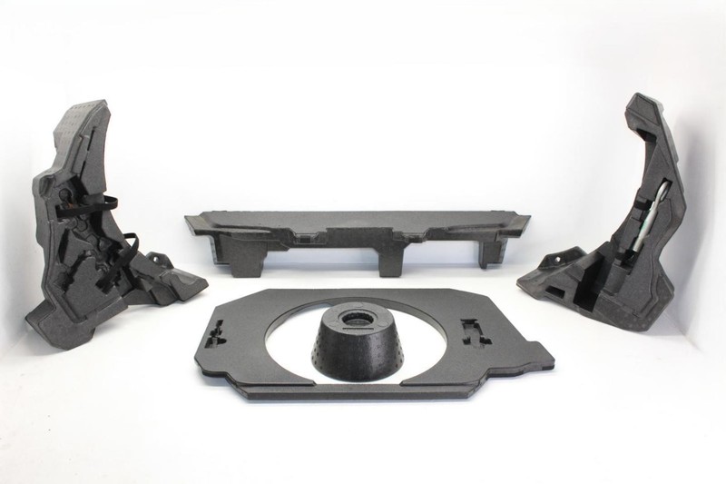 09-20 Nissan 370Z Coupe Complete Black Rear Trunk Foam Set 849791EA0A