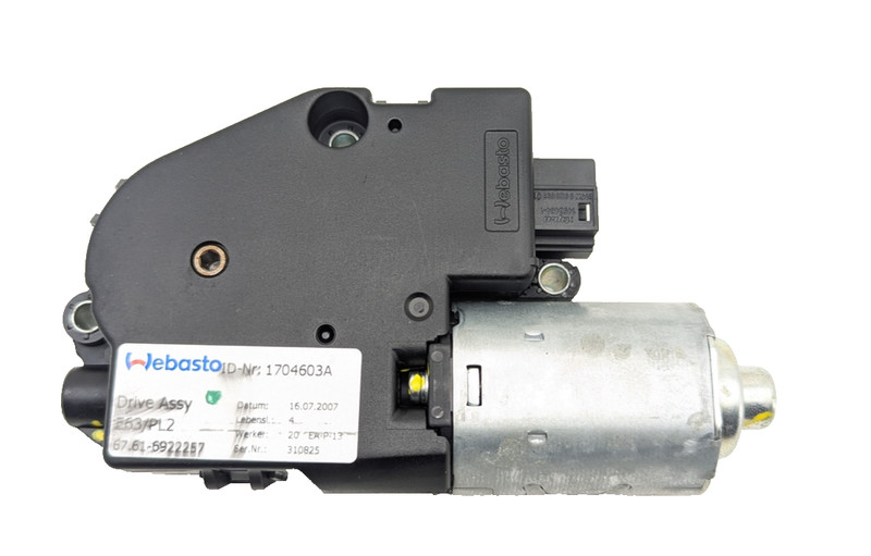 07-13 BMW 328i Upper Overhead Sunroof Adjustment Motor Drive OEM 67616922257
