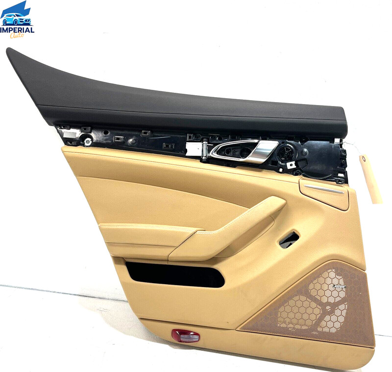 PORSCHE PANAMERA REAR DRIVER SIDE INTERIOR DOOR PANEL TRIM COVER 2010-2016 OEM