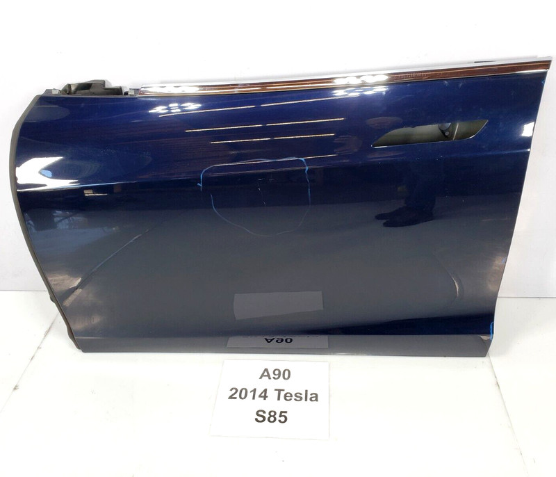 ✅ 2012-2016 OEM Tesla Model S Front Left Driver Side Door Shell Panel Blue PMMB*