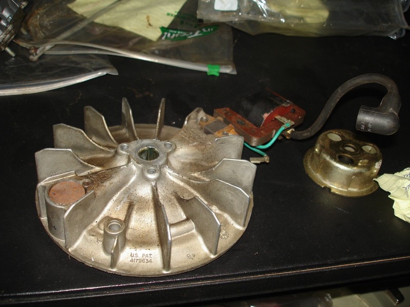 Jiffy Model 30 coil and flywheel ice auger part ice fishing bin 351