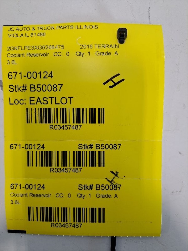 Coolant Reservoir Fits 10-17 EQUINOX 3457487