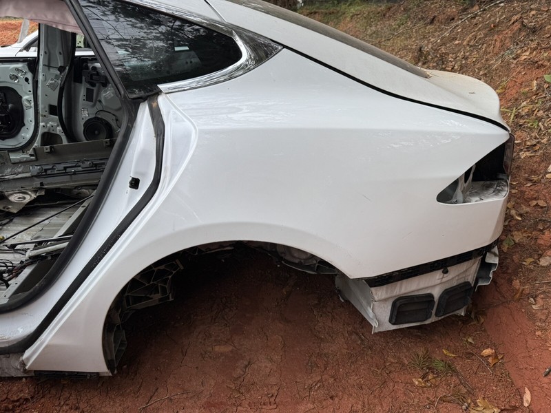 🌟2012-2020 Tesla Model S Rear Left Quarter Panel Structural Frame Cut White 602